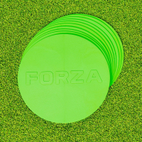 FORZA Flat Disc Markers [Fluro Green] - Pack of 10