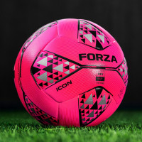 FORZA Icon Footballs - Pack of 3 [Fluro Pink - Size 5]