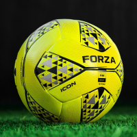 FORZA Icon Footballs - Pack of 3 [Fluro Yellow - Size 5]