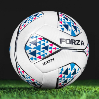 FORZA Icon Footballs - Pack of 1 [White/Blue/Pink - Size 3]