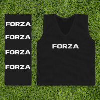 [10 Pack] Black FORZA Pro Training Bibs/Vests [Adult L/XL]
