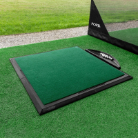 FORB Driving Range Golf Practice Mat [Mat + Pro Jigsaw Base + Ball Tray]