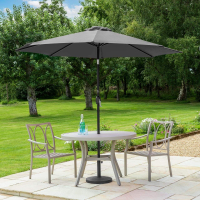 Harrier 2.7m Crank & Tilt Parasol [Standard - Grey]