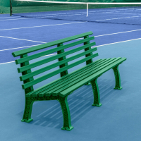 Vermont Tennis Court Bench [Standard - 4 Seater] - Green 