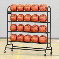 Freestanding Basketball Trolley - 20 Balls