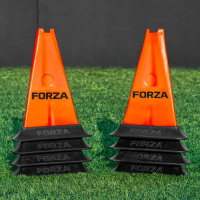FORZA Pro Tri Marker Cones [Orange - Pack of 8] + Bases