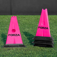 FORZA Pro Tri Marker Cones [Pink - Pack of 4] + Bases