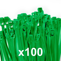 Releasable Cable Ties [Green]