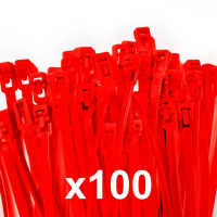 Releasable Cable Ties [Red]
