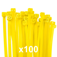 Cable Ties for Sports Nets [Yellow] - Medium
