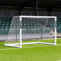 3m x 2m FORZA Alu110 Freestanding Futsal Football Goal Pair + Weights