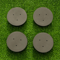 Replacement Caps For 80mm Round Ground Sockets [Rubber]