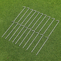 Ultra Heavy Duty Steel Net Pegs - 20 Pack with Peg Bag
