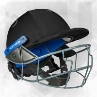 FORTRESS Pro STL Cricket Helmet With Neck Protector [Medium] - Black