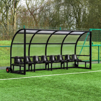 FORZA Alu60 Team Shelters [6m | 12x Black Seats] - With Wheels