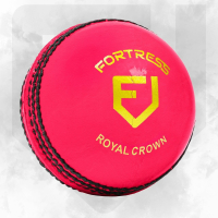 FORTRESS Royal Crown Cricket Ball - Pack of 1 [Pink - Women's 5 oz]
