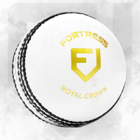 FORTRESS Royal Crown Cricket Ball - Pack of 24 [White - Men's 5 1/2 oz]