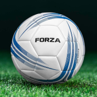 FORZA Training Footballs [Size 4] Pack of 3 - White & Blue 