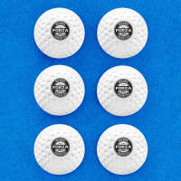 FORZA 3-Star Dimple Training Hockey Balls [White | Pack of 6]