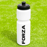 (Pack Of 10) White Aussie Rules Football Water Bottles (750ml)
