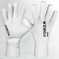 FORZA NGE White Goalkeeper Gloves - Size 8 (Small Adult)