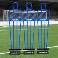 FORZA 6ft Airflow Football Mannequins [Electric Blue | Pack of 3] + Astro Bases