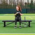 Vermont Tennis Court Bench - 2/3 Seater [3x Colours]