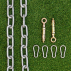 M8 Wall Bolts, Chains And Snap hooks  