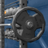 20KG PU pro Olympic weight plate on barbell