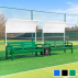 Vermont Aluminium Tennis Court Bench Set [3x Colours]
