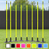 FORZA 3ft/6ft Slalom Training Poles [34mm] - 8x Colours