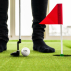 Simulated Golf Green For Realistic Putting Practice