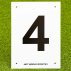 A4 Tennis Court & Sports Pitch Number Plates | Tennis Court Equipment | Sports Pitches Equipment | Net World Sports