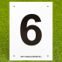A4 Tennis Court & Sports Pitch Number Plates | Tennis Court Equipment | Sports Pitches Equipment | Net World Sports