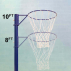 Freestanding Netball Posts [School Standard - 26kg]