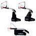 Folding basketball goal system