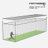 FORTRESS 40ft Baseball Batting Cage Nets [2 Piece Cage]