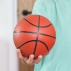 Inflatable basketball and pump included