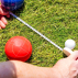 Bocce Pallino With Tape Measure