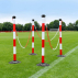 Freestanding Plastic Post & Chain Barrier Set [5x Colours]