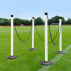 Freestanding Plastic Post & Chain Barrier Set [5x Colours]
