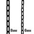 5m/25m Plastic Chain Barrier – Chain Only [6mm/8mm - 8x Colours]
