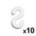 Plastic Chain Barrier Connectors [6mm/8mm] - Pack of 10