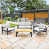 Harrier Luxury Alu Garden Sofa & Table Set | Net World Sports