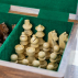 Lined Wooden Chess Storage Box