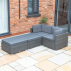 Harrier Rattan Sofa Set [2 Seats + 2 Ottomans]