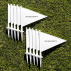 10 Pack Of Highly Visible Cricket Boundary Marker Flags | Cricket Pitch Marking | Cricket | Net World Sports