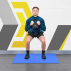 FORZA Foam Interlocking Gym Floor Mats Blue
