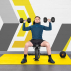 FORZA Foam Interlocking Gym Floor Mat Yellow
