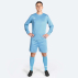 blue long sleeve football shirt